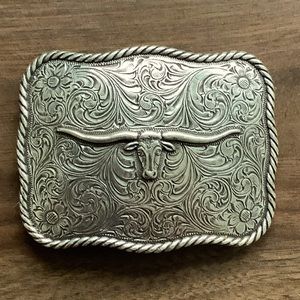 LONGHORN BELT BUCKLE